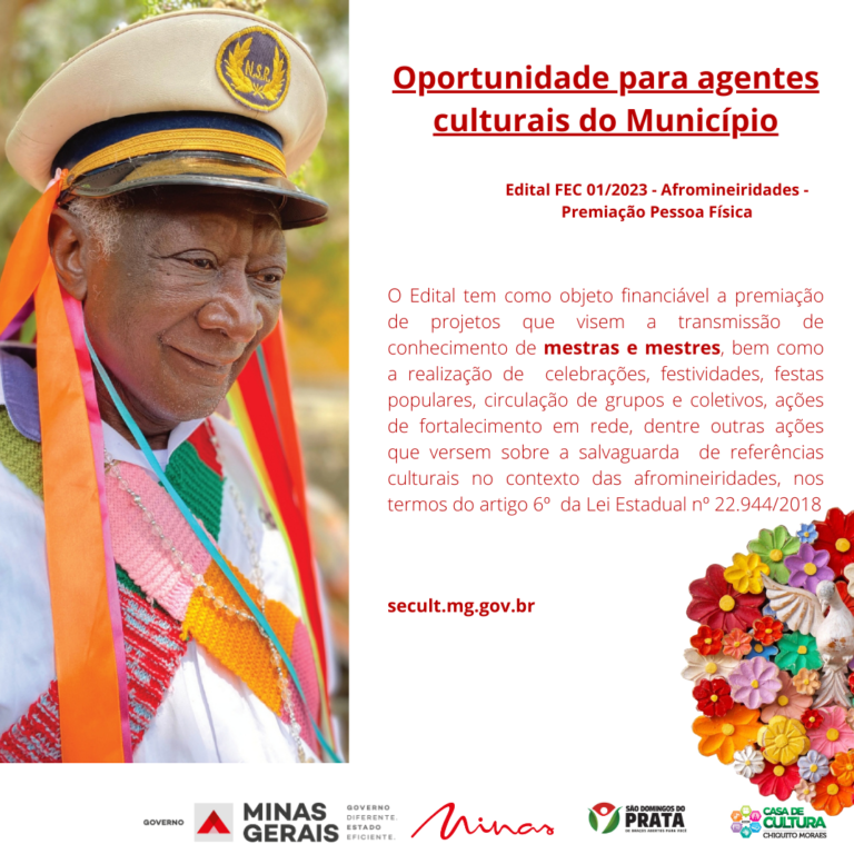 <strong>Oportunidade para agentes culturais do Município</strong>