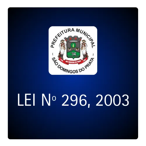 LEI Nº 296, DE 17 DE MARÇO DE 2003.